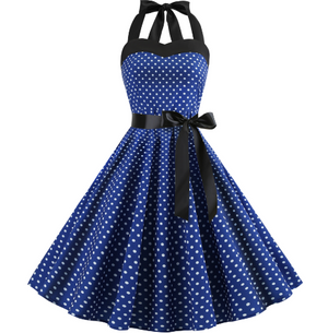 Vintage Polka Dot Strapless Maxi Dress for Women Mimarta