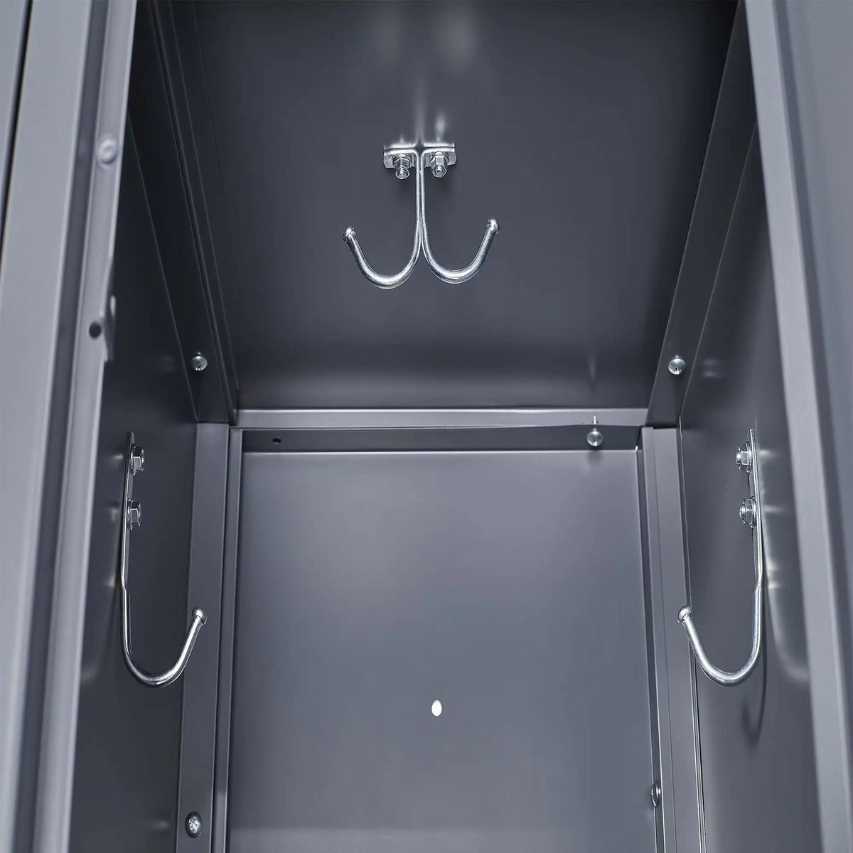 3 Employee Metal Lockers With 72 Inch High Locks, Home Gym Office, School Garage Lockers, Gray Rieworkes