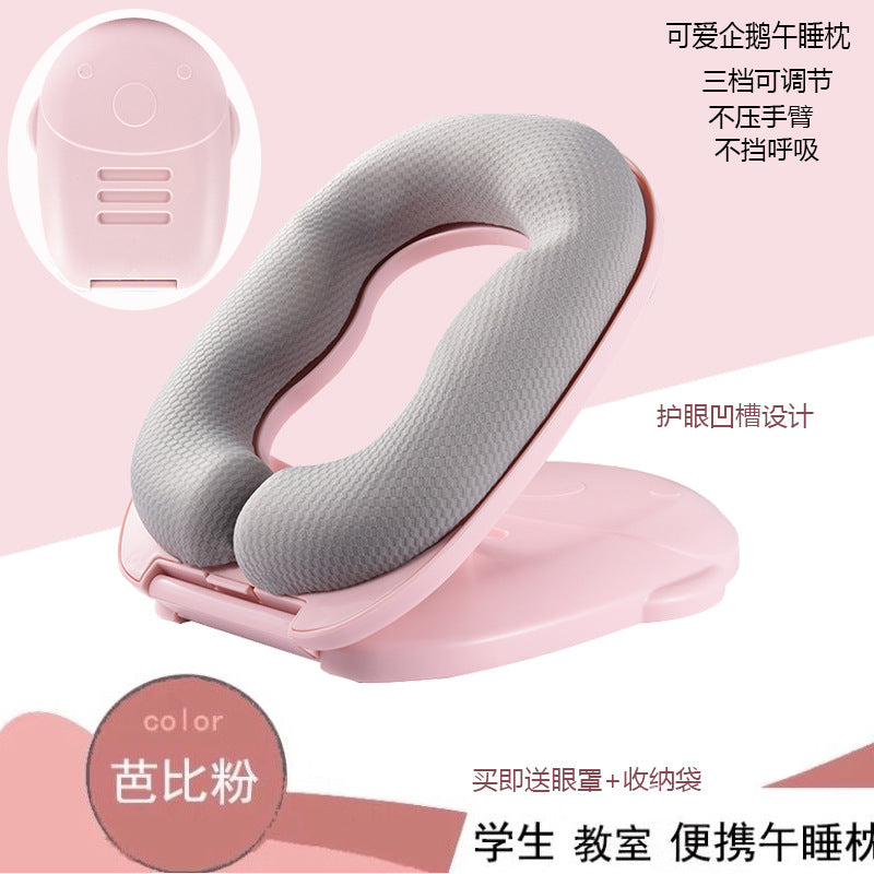 Golden Three-Stage Portable Napping Pillow for Kids Mimarta