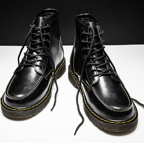 Men's High-Top Cowhide Martin Trendy Tooling Boots Mimarta