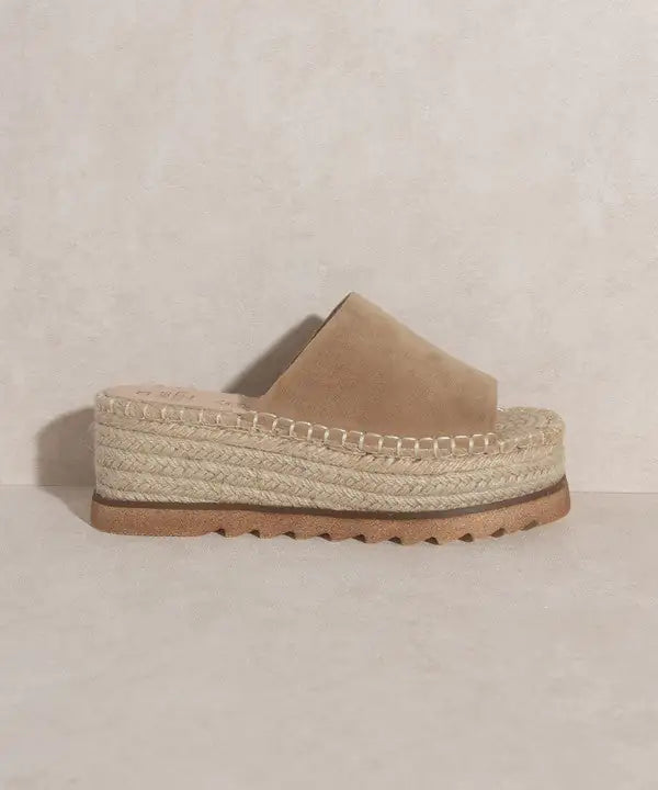 Espadrille Platform Slide Rieworkes