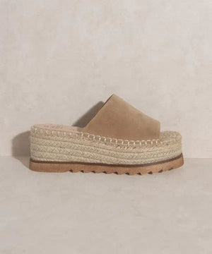 Espadrille Platform Slide Rieworkes