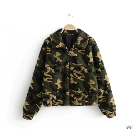 Winter warm lamb hair pocket cotton coat Rieworkes