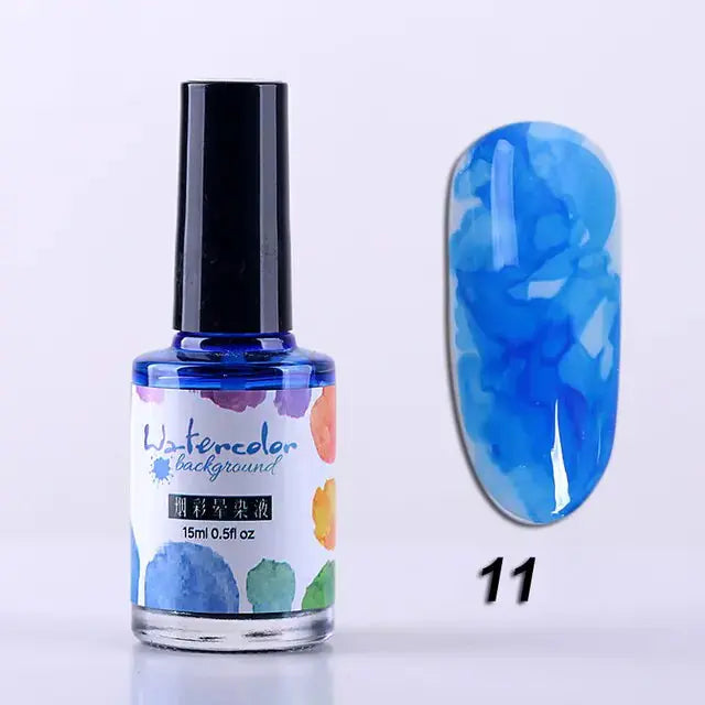 Watercolor Nail Ink Rieworkes