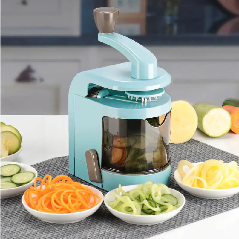 Top Chef Spiralizer Hand Cranked Salad Maker is ready Rieworkes