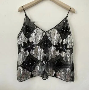 Women's Embroidered Sequin Beaded Sling Rieworkes