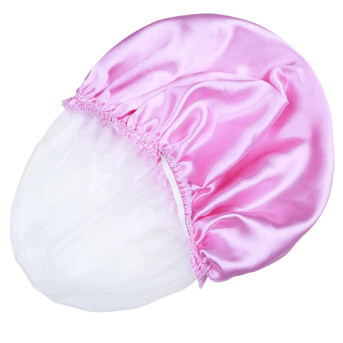 Shower Caps for Women, 4 PCS Elastic and Reusable Bath Caps, Double Waterproof Layers Shower Cap, Bathing Shower Caps, Environmental Protection Hair Bath Hat - Solid Color Solid Color 4 PCS/Set Rieworkes