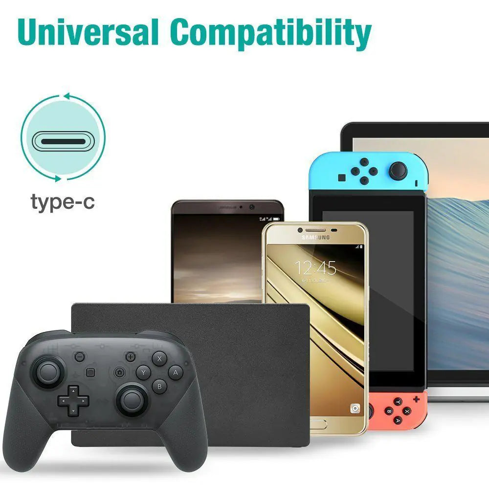 For Nintendo Switch AC Power Supply Adapter Home Wall Travel Charger Cable 2.4A Rieworkes