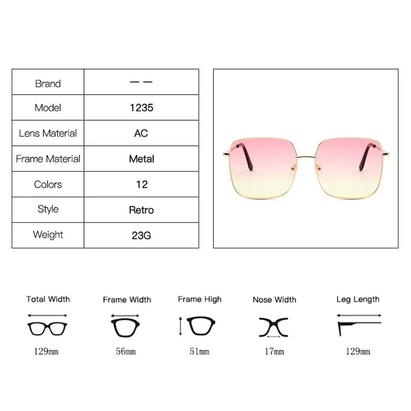 Luxury Square Sunglasses Rieworkes