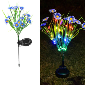 Solar Garden Lights LED Flower Stake Lamp Outdoor Yard Waterproof Patio Decor Mimarta