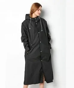 Unisex Black Waterproof Jacket Rieworkes