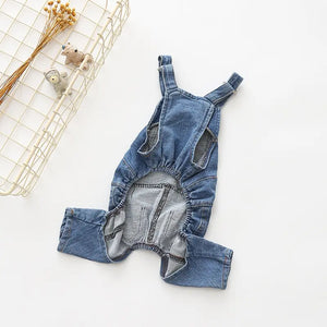 Denim Pet Dog Clothes Jumpsuits Rieworkes