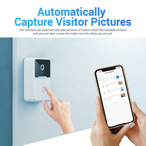 Wireless Security Smart WiFi Doorbell Intercom Video Camera Door Ring Bell Chime Rieworkes