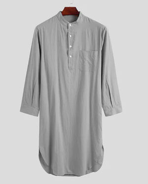 Middle Eastern Muslim Stand Collar Robe Mimarta