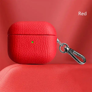 Luxury Lychee Skin Pattern Earphone Case Rieworkes