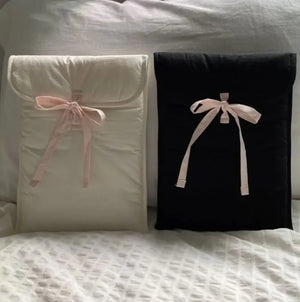 Women's Ballet Style Bow Quilted Computer Bag Rieworkes