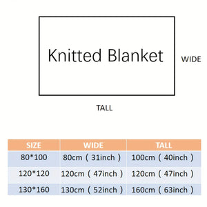Knitted Throw Blanket Rieworkes
