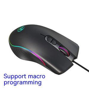 Glowing Wired Gaming Mouse Rieworkes