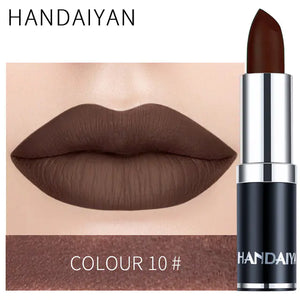 Matte Velvet Lip Gloss in Red Brown Purple Shades Mimarta