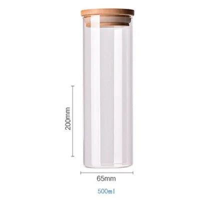 Bamboo-Covered Borosilicate Glass Food Storage Containers Rieworkes