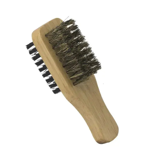 Men Boar Bristle Wooden Hair Brush Rieworkes