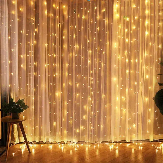 Christmas Curtain Lights Rieworkes