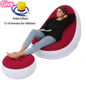 Inflatable Foldable Lounge Chair for Outdoor Use Mimarta