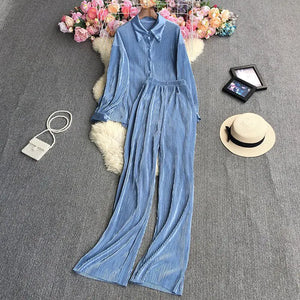 Pleated Set For Women Rieworkes