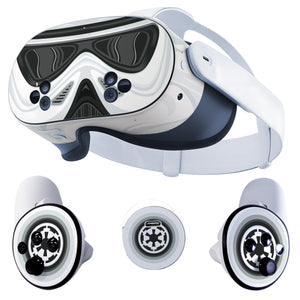 Wrap Skin Sticker Kit Compatible with Meta Quest 3S VR Headset - Star Storm Virtual Reality Accessory - Easy-to-Apply VR Protector Skin Covers Mimarta