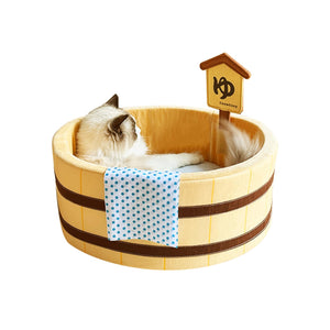 CoveCozy Cat Dog Bed Warm and Soft Pet Nest for Dog and Indoor Cats Washable Bed for Puppy and Kitten Slip-Resistant Bottom Mimarta