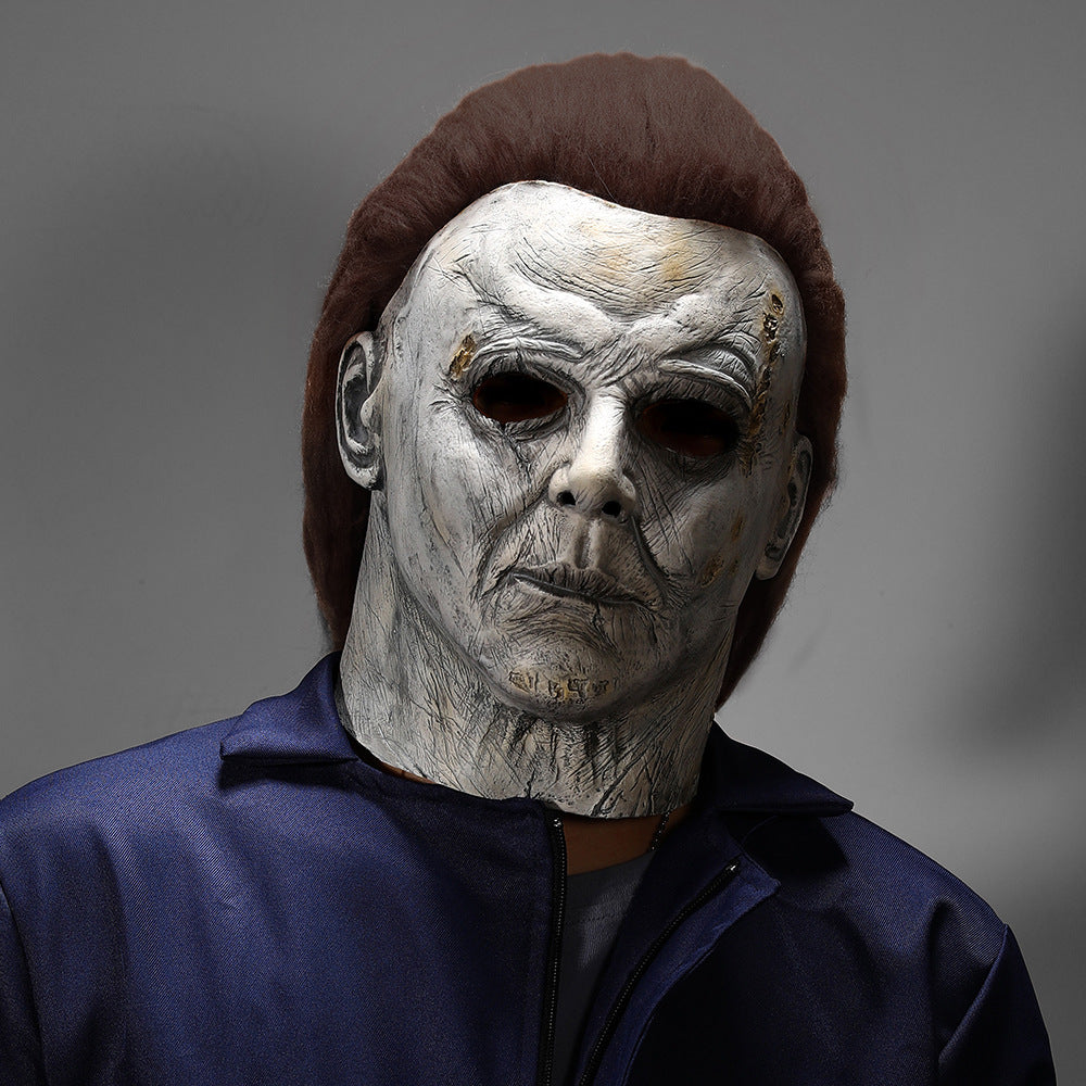 New Halloween Latex Michael Myers Mask Headset Mimarta