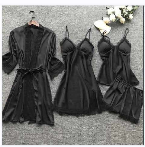Summer Sexy Women's Loungewear Pajama Set (4 Pieces) Mimarta