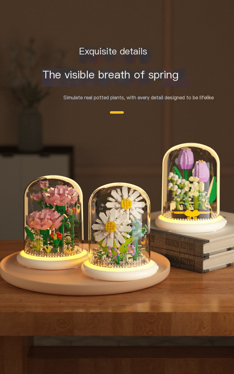 Eternal Flower Bouquet Sunflower Building Block Set Mimarta