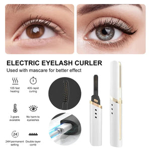Adjustable Heating Eyelash Curler Rieworkes