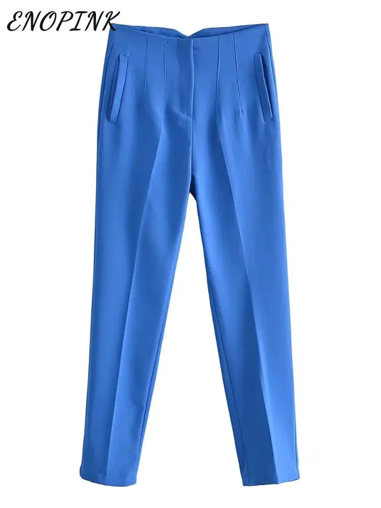 Chic Office Lady Straight Pants Rieworkes