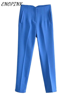 Chic Office Lady Straight Pants Rieworkes