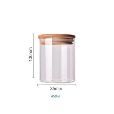Bamboo-Covered Borosilicate Glass Food Storage Containers Rieworkes