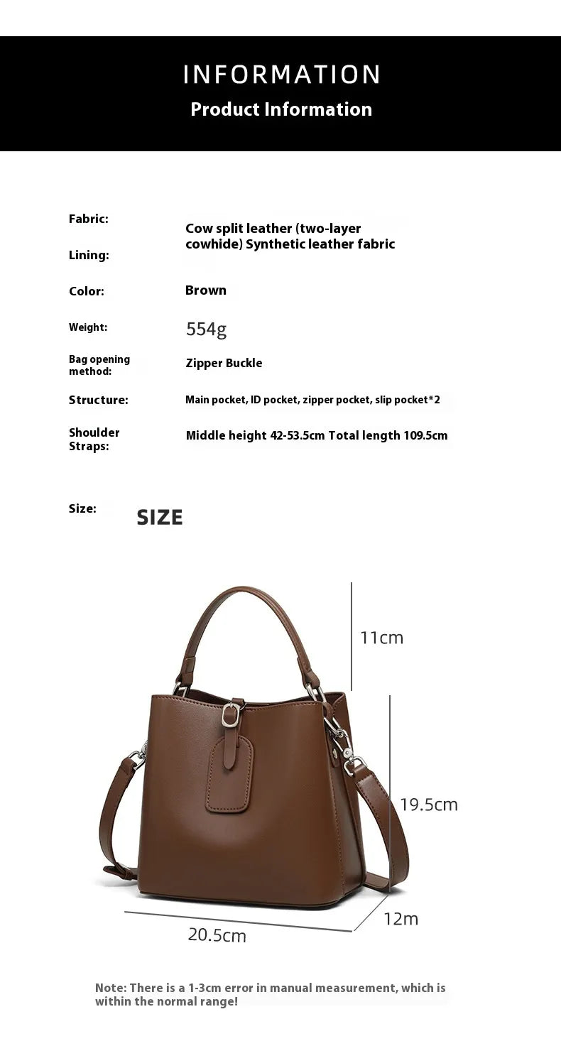 Women's Crossbody Bucket Bag Rieworkes