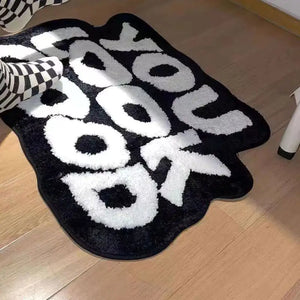 Letters Bedside Plushy Carpet Rieworkes