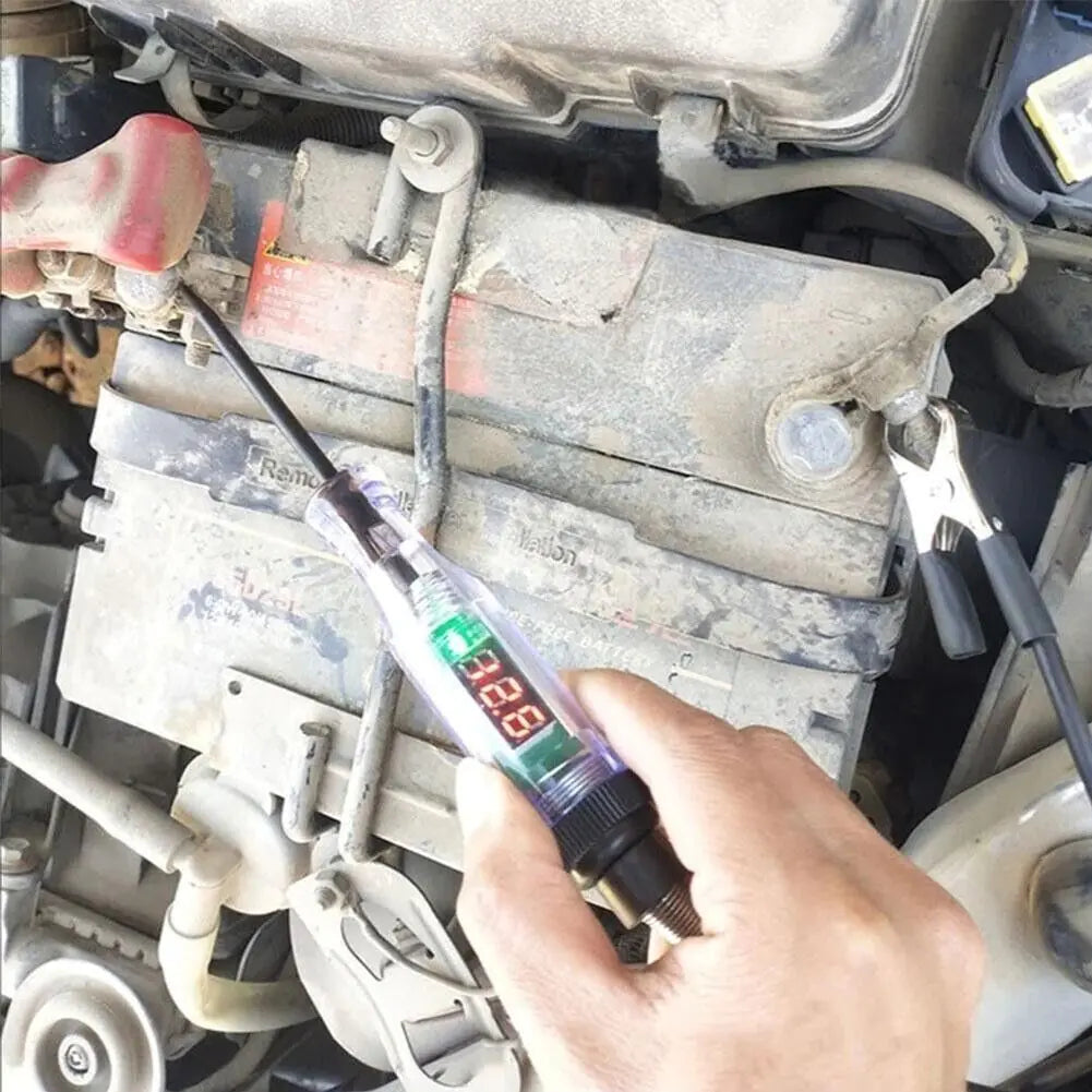 Digital Electric Voltage Circuit Tester Automotive Test Light Car Truck 6-24V US Rieworkes