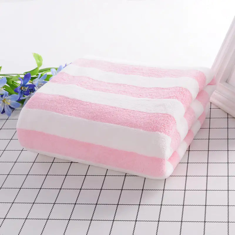 Coral Velvet Bath Towels Rieworkes