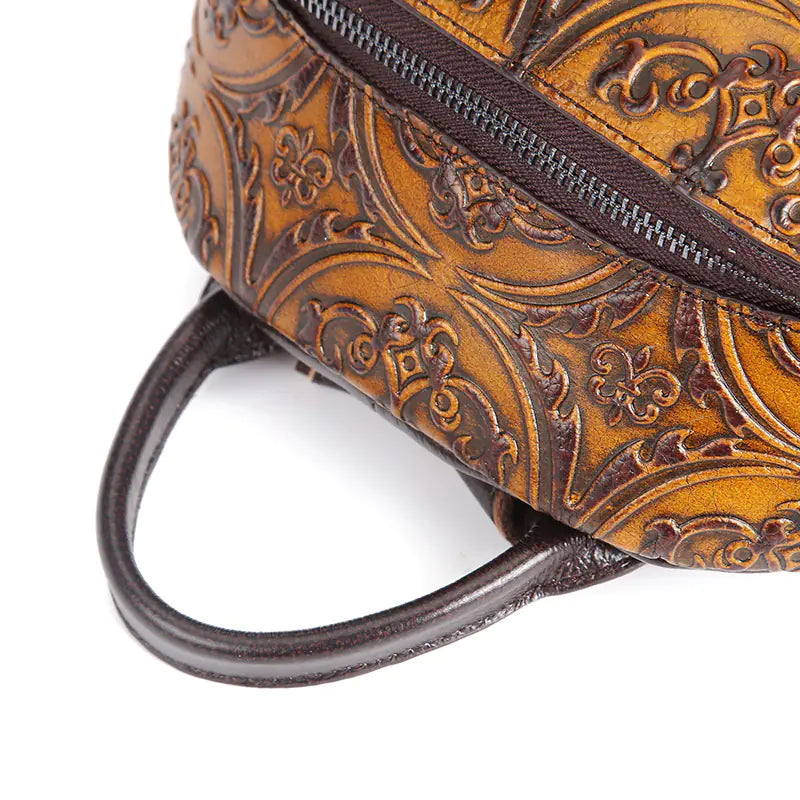 Luxury Retro Genuine Leather Women's Backpack Bag Mimarta
