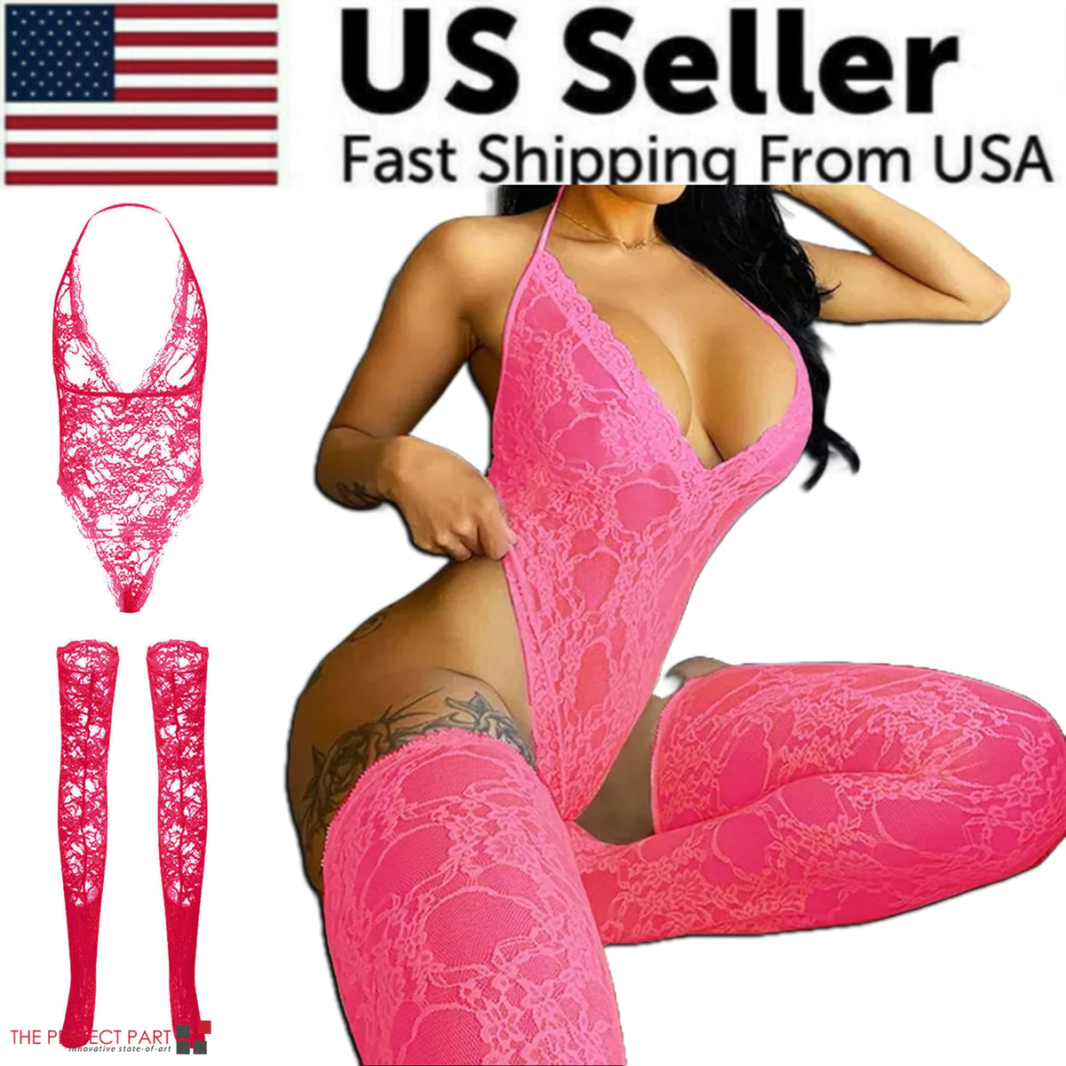 Women Lace Sexy Lingerie Nightwear Babydoll Sleepwear Bodysuit Dress Plus Size Rieworkes