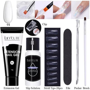 LILYCUTE Nail Extension Gel Set Rieworkes