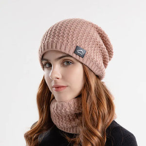 Winter Beanie and Scarf Set for Men and Women (One Set) Mimarta