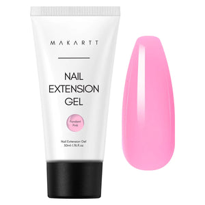 Makartt Poly Nail Gel-50ML Fondant Pink Gel Builder for Trendy Color Nail Extension Strengthener 3D Diy Hard Gel Manicure Nail Art Supplies Salon Home Stuff Rieworkes