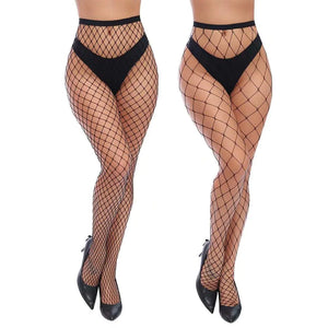 Charmnight Womens High Waist Tights Fishnet Stockings Thigh High Pantyhose One Size Black-g5 Rieworkes