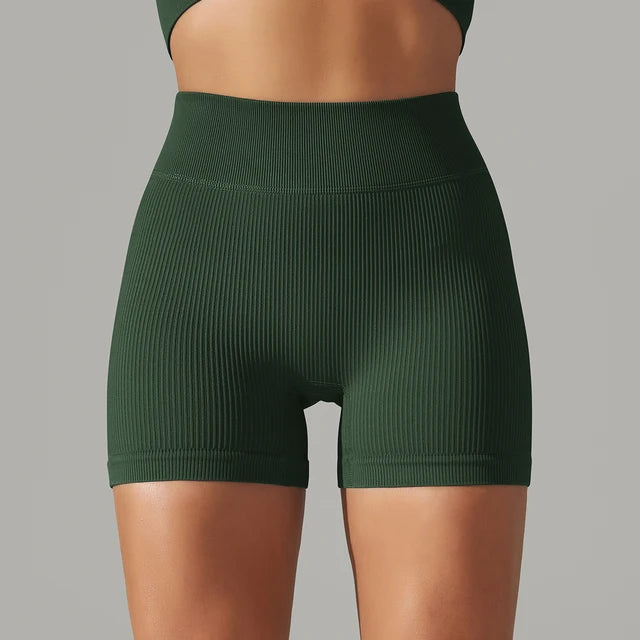 Seamless High Waist Yoga Gym Shorts Rieworkes