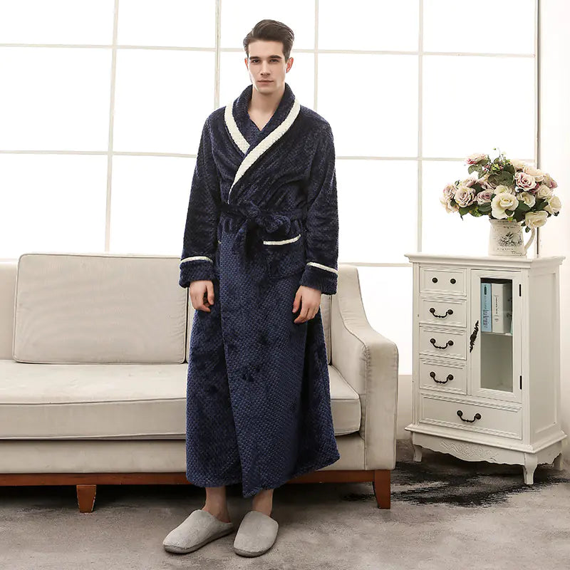 Winter Couple Pajamas and Bathrobe Set for Women Mimarta