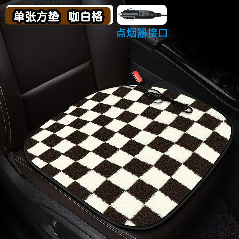 Heated Square Car Seat Cushion for Winter Decor Mimarta
